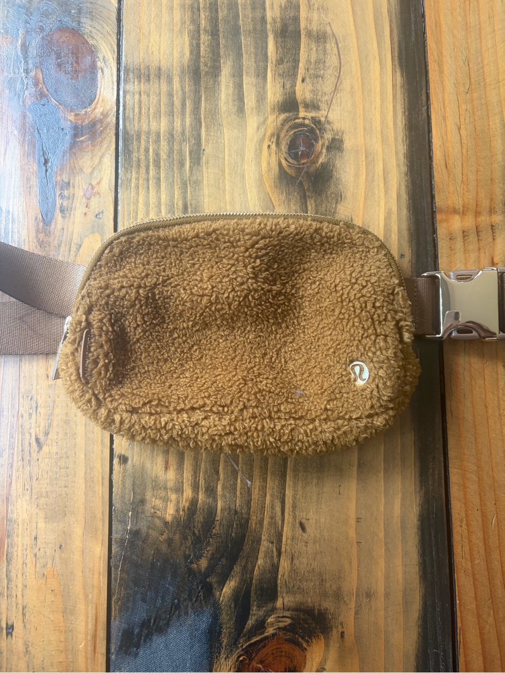 lululemon athletica Brown Sherpa Crossbody Belt Bag